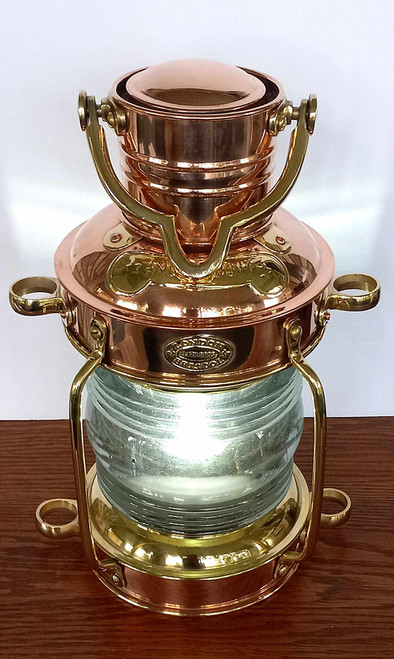 Brass and Copper Anchor Lamp - Electric